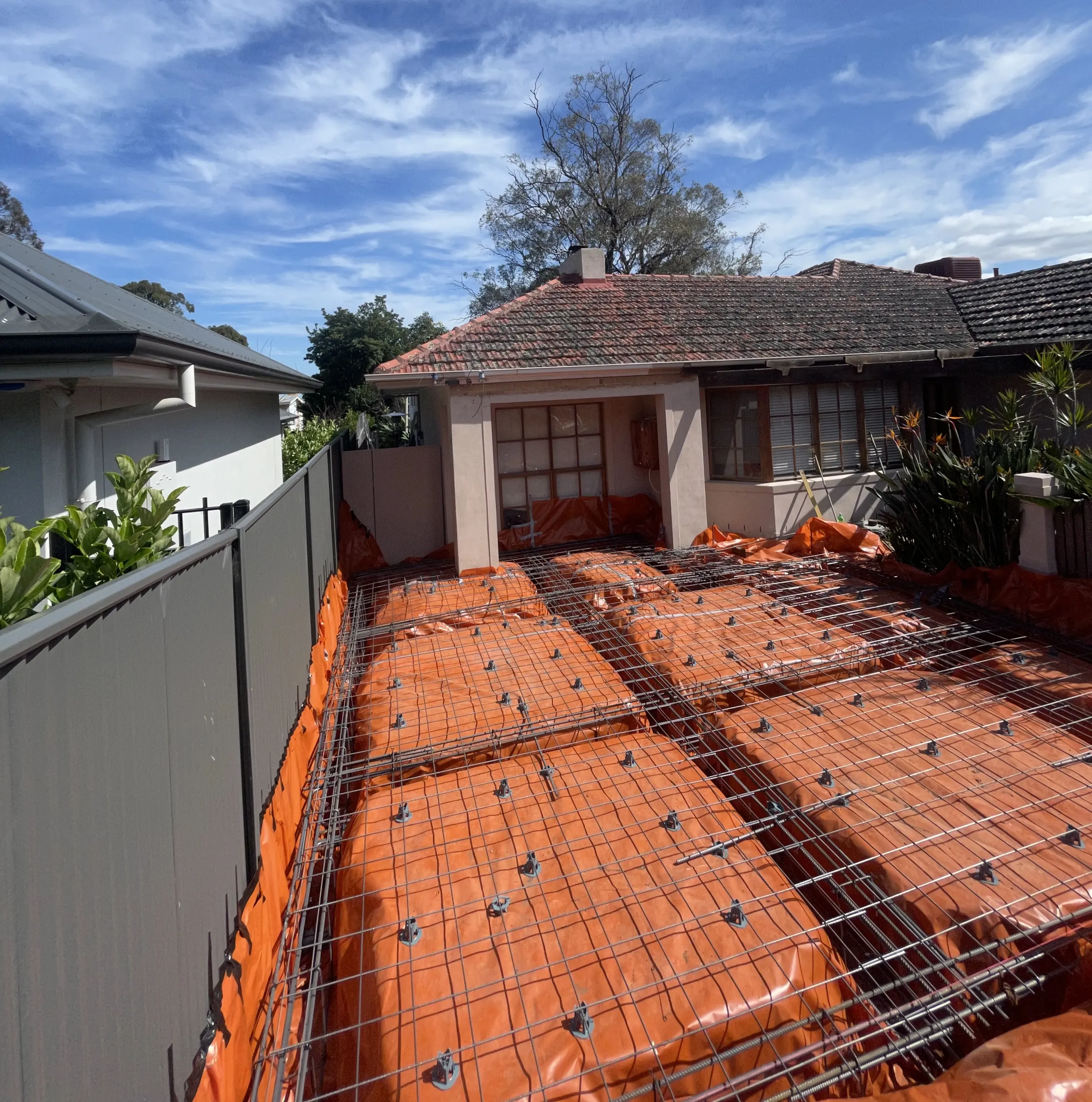 Concrete driveway preparation