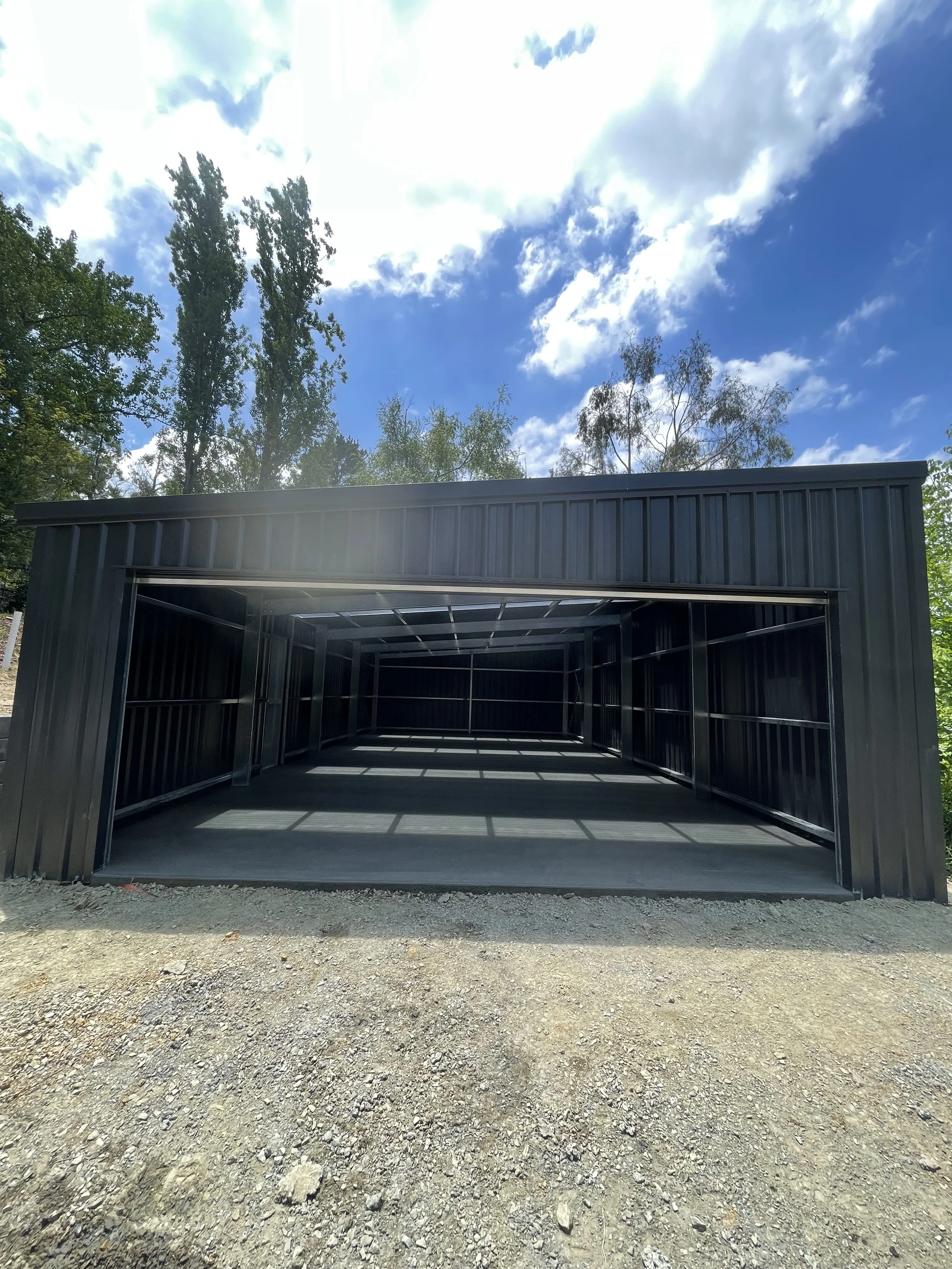 Shed viewed from outside